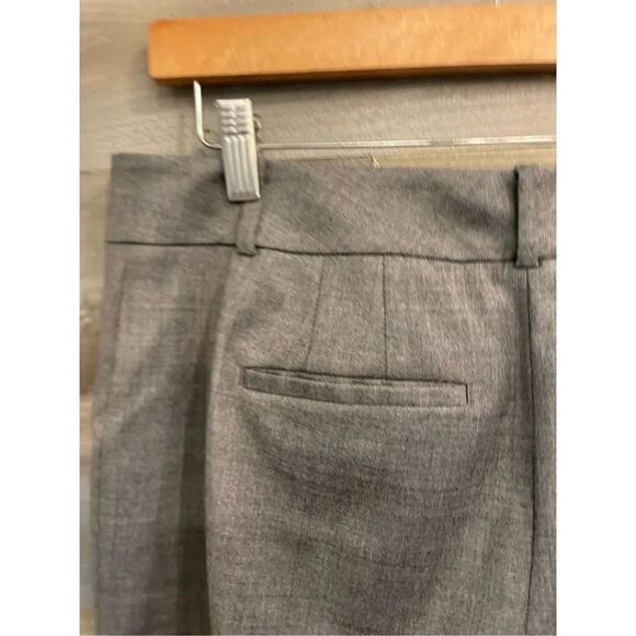 WHBM wool blend (52) 4 charcoal lined cropped wide leg pants/Capri - small black - Picture 2 of 6